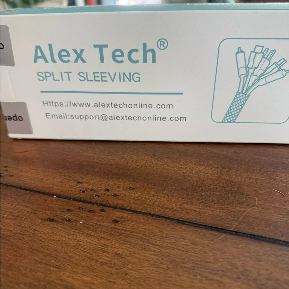 Alex tech cable sleeve, split sleeving, wire protector 25 feet